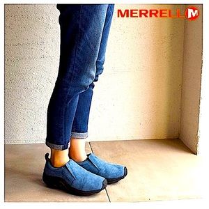 Merrell Jungle Moc Slip On Hiking Shoe Loafer Sz 8.5 Like New w/ Flaw